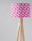 Pink Retro Geometric Lampshade, Ceiling or Table Lamp Shade