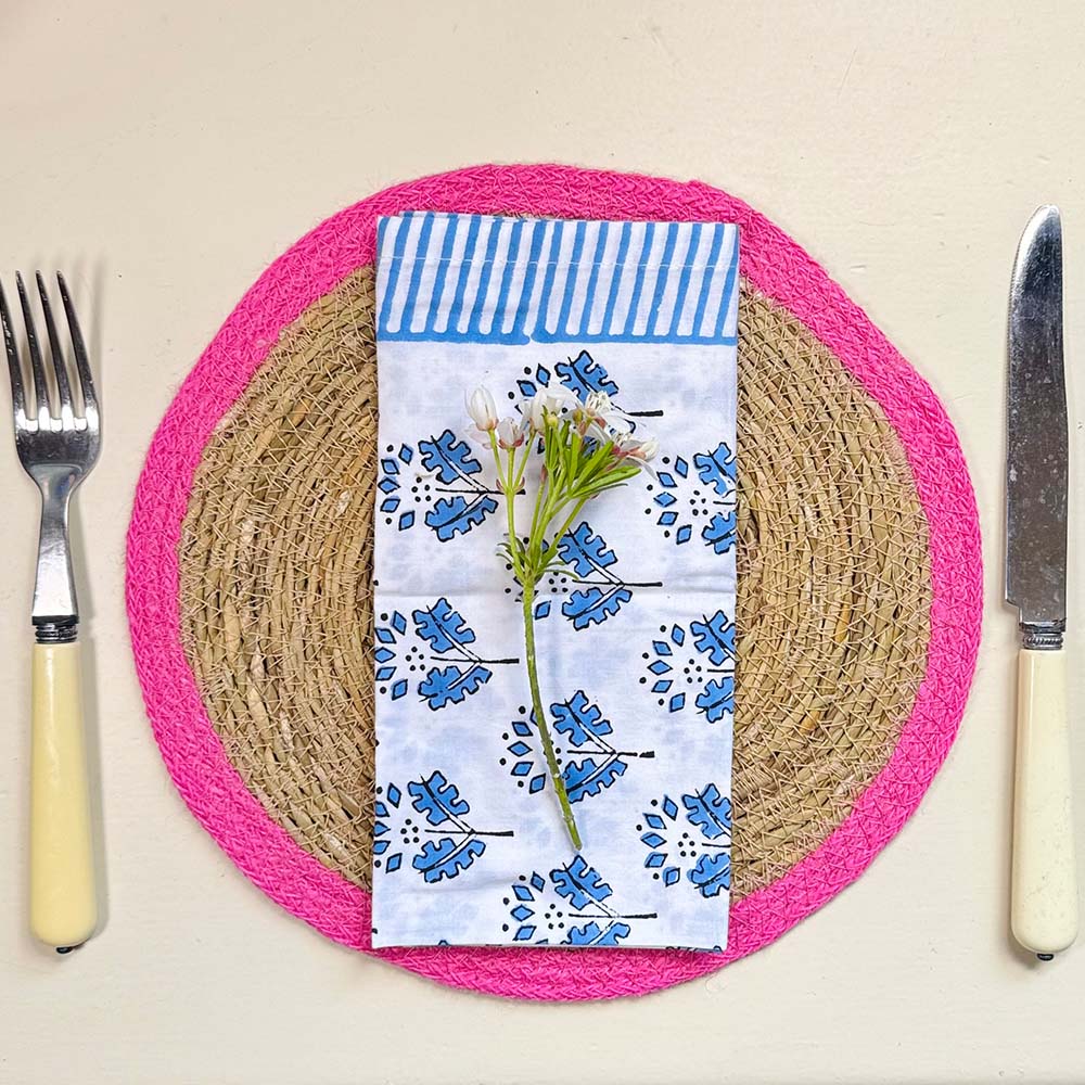 Seagrass Placemats - Pink (Set of 4)