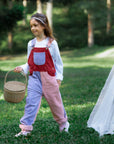 Rosebed Patchwork Chunky Cord Dungarees
