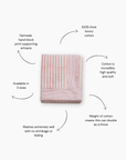 Pink Stripes Roza Print Hand Blocked Tablecloth