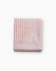 Pink Stripes Roza Print Hand Blocked Tablecloth