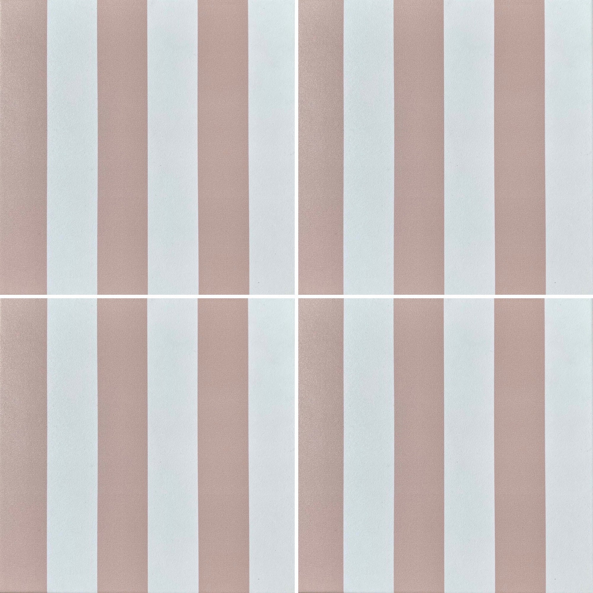Luxury pink stripe porcelain tile, premium durable indoor-outdoor anti-slip tile, stylish trending best-selling design by Maria Starling Design at brixbailey.com