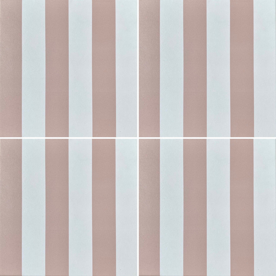 Luxury pink stripe porcelain tile, premium durable indoor-outdoor anti-slip tile, stylish trending best-selling design by Maria Starling Design at brixbailey.com