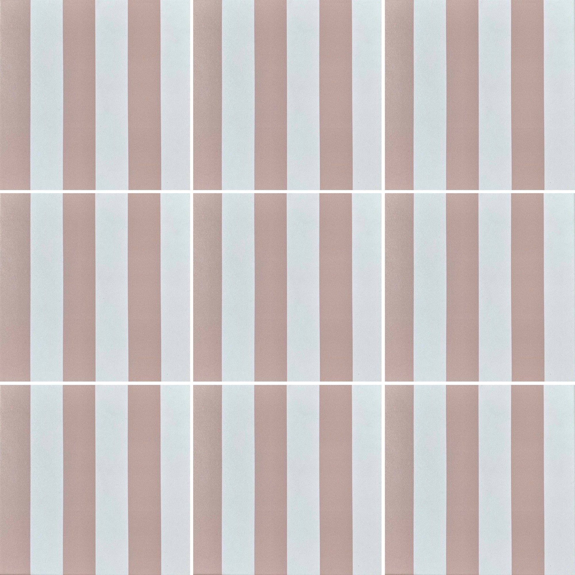 Pink stripe porcelain tile, premium luxury stylish durable indoor outdoor anti-slip no sealing required, best-selling trending hardwearing by Maria Starling Design at brixbailey.com