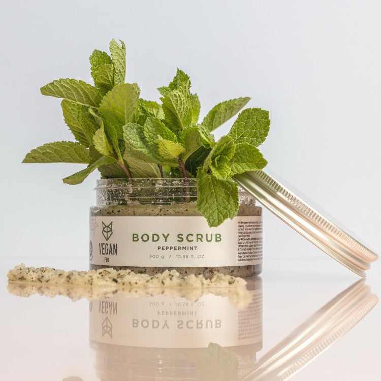 Peppermint Body Scrub with Natural Oils 300 g
