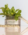 Peppermint Body Scrub with Salt – Vegan, Soothing & Nourishing by Vegan Fox at www.brixbailey.com