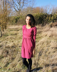 Pippa Purple Breastfeeding Skater Dress