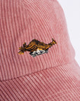 Pink Corduroy Dad Cap Inspired by Pippi