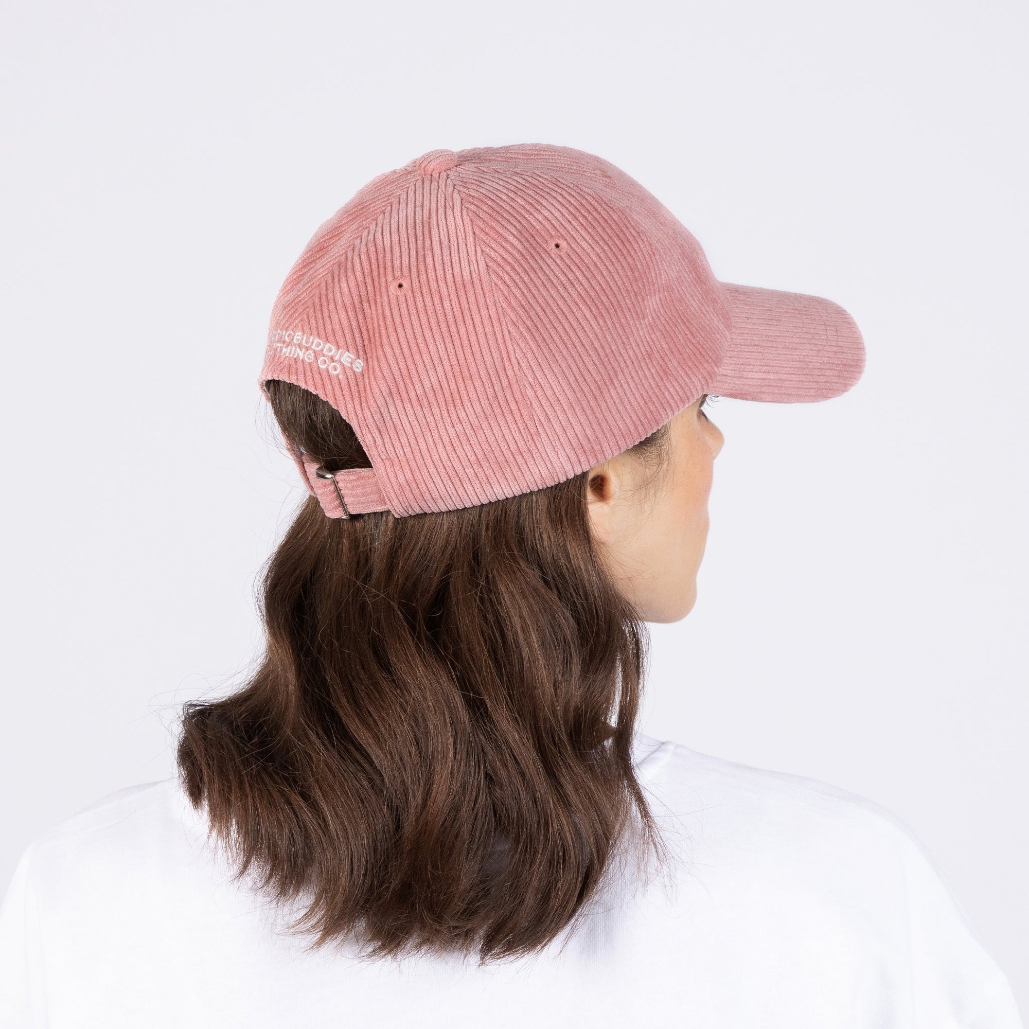 Pink Corduroy Dad Cap Inspired by Pippi