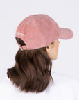 Pink Corduroy Dad Cap Inspired by Pippi