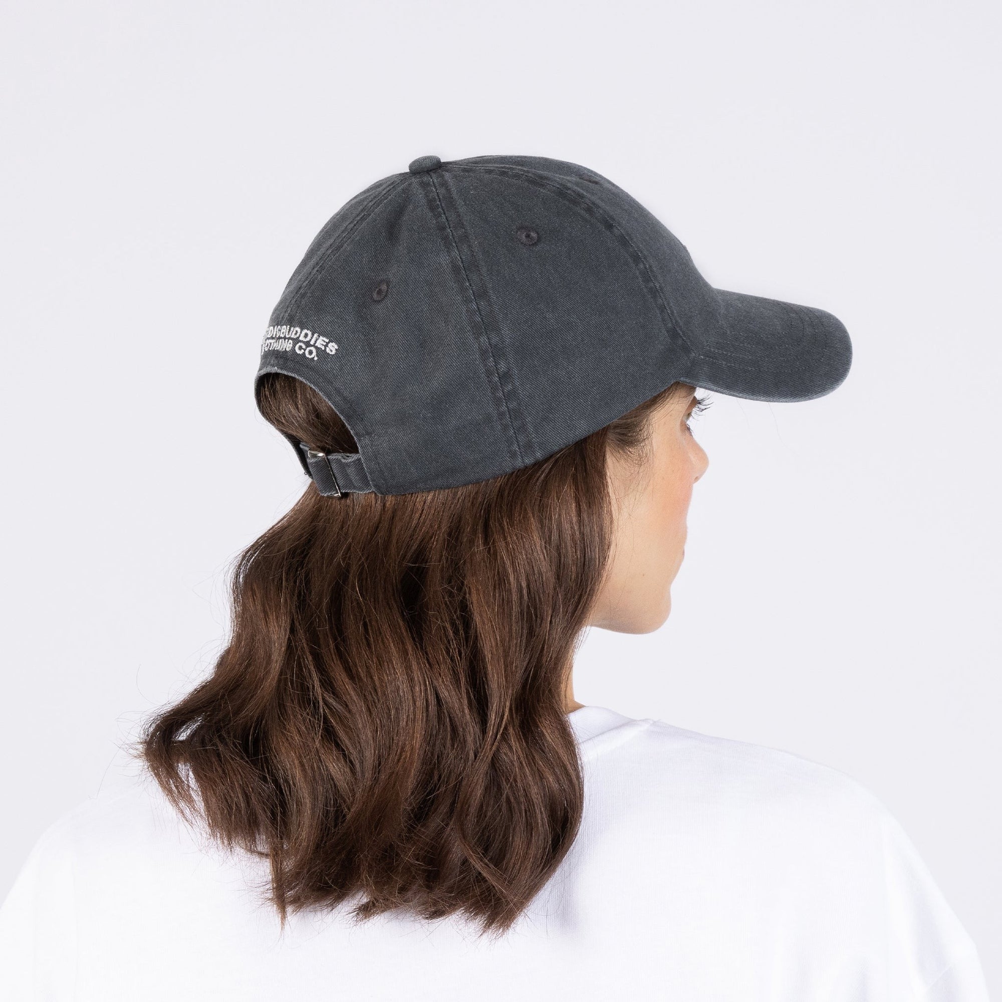 Black Denim Pippi Dad Cap for Adults