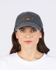 Black Denim Pippi Dad Cap for Adults