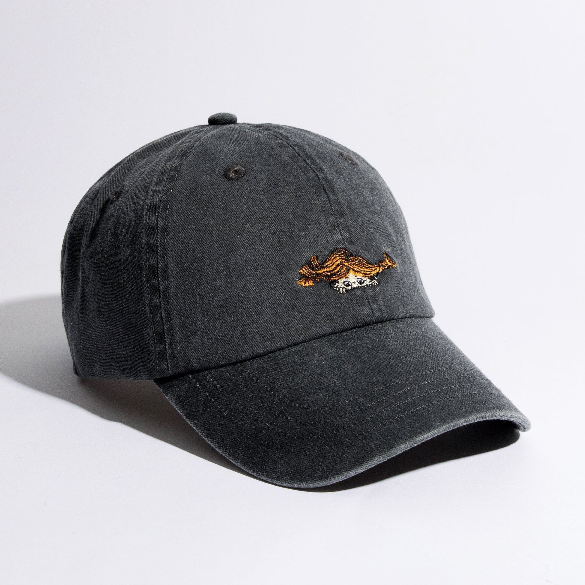 Black Denim Pippi Dad Cap for Adults