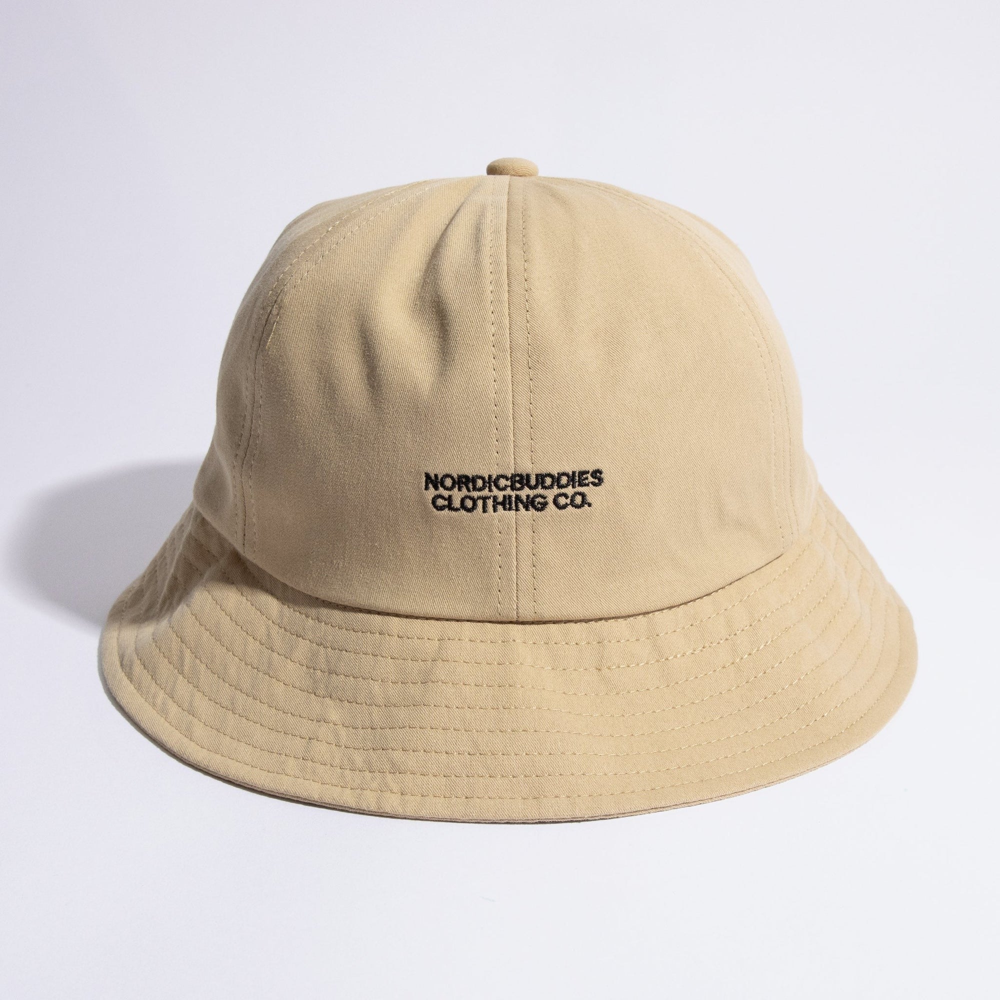 Pippi Longstocking Beige Cotton Bucket Hat