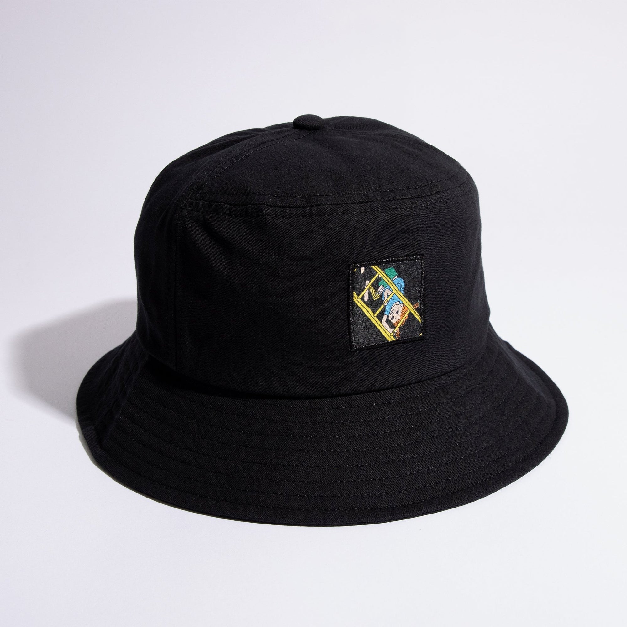 Black Bucket Hat Inspired by Pippi Longstocking