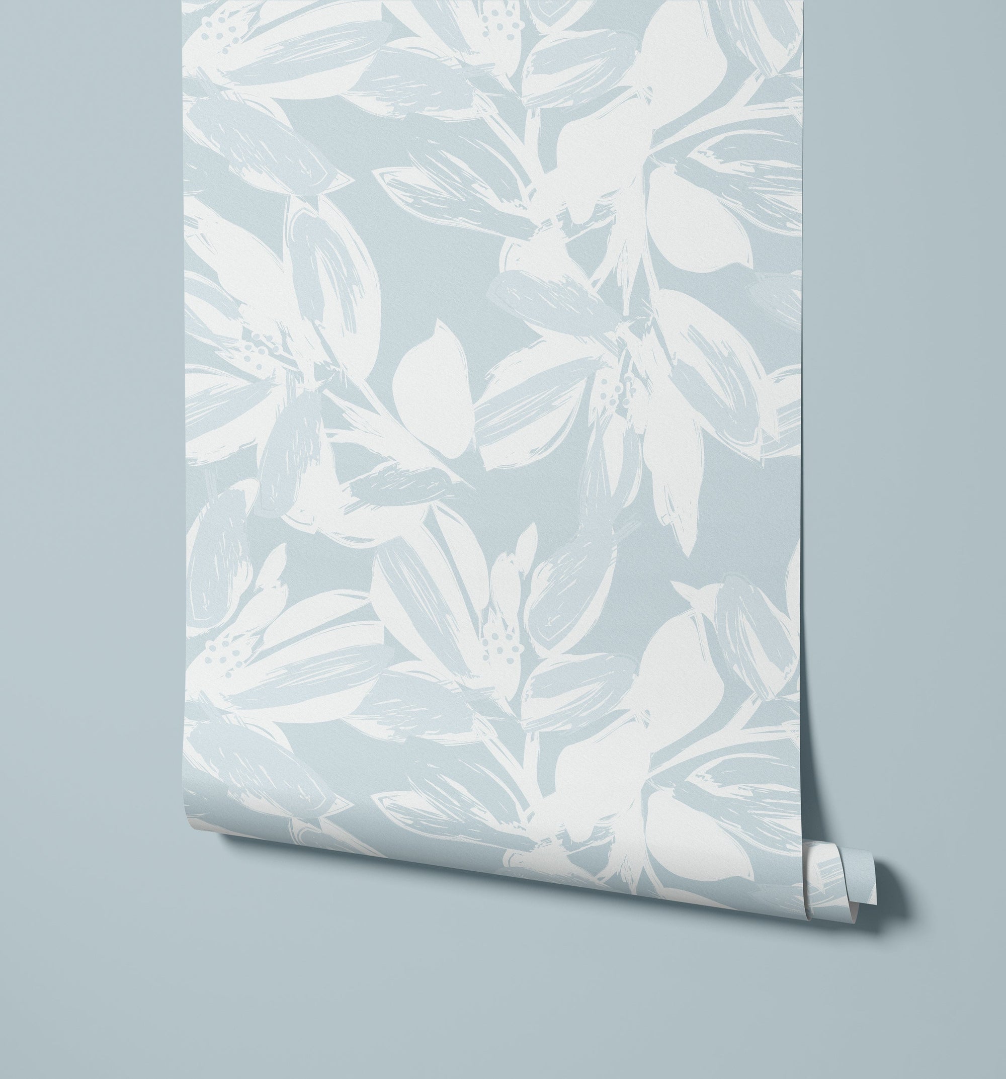 Pitch Abstract Floral Wallpaper