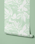 Pitch Abstract Floral Wallpaper