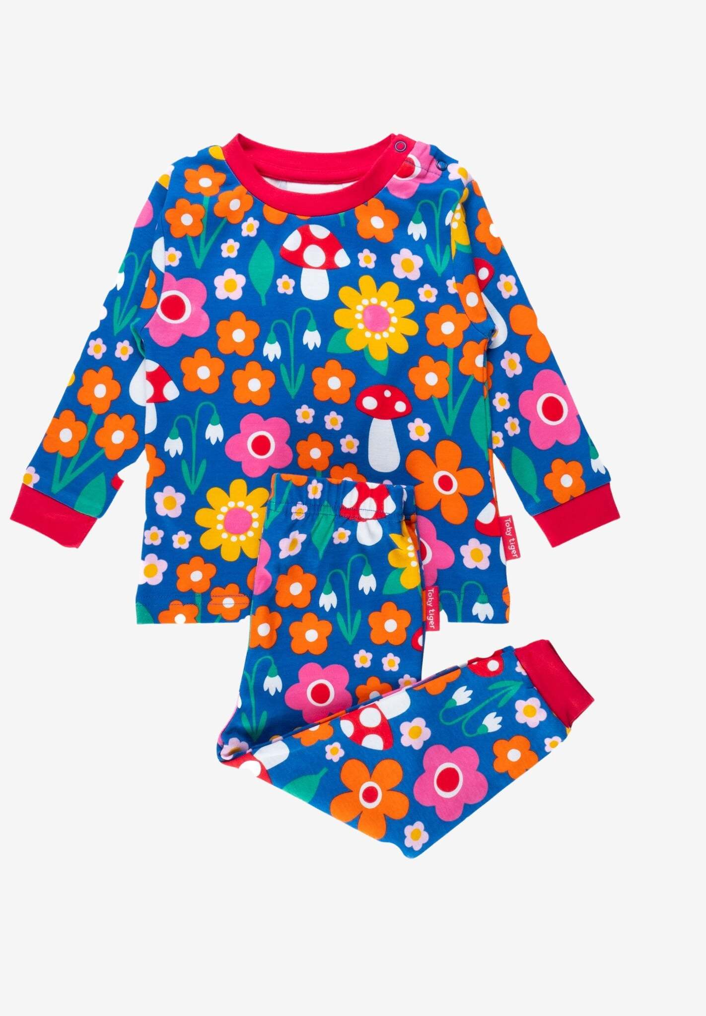 Premium Organic Cotton Floral Kids Pajamas, Soft and Comfortable Sleepwear for Sweet Dreams by Toby Tiger at brixbailey.com