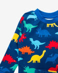 Rainbow Dinosaur Pajamas for Kids - Soft Organic Cotton Sleepwear with Comfortable Fit and Eco-Friendly Dyes by Toby Tiger at brixbailey.com