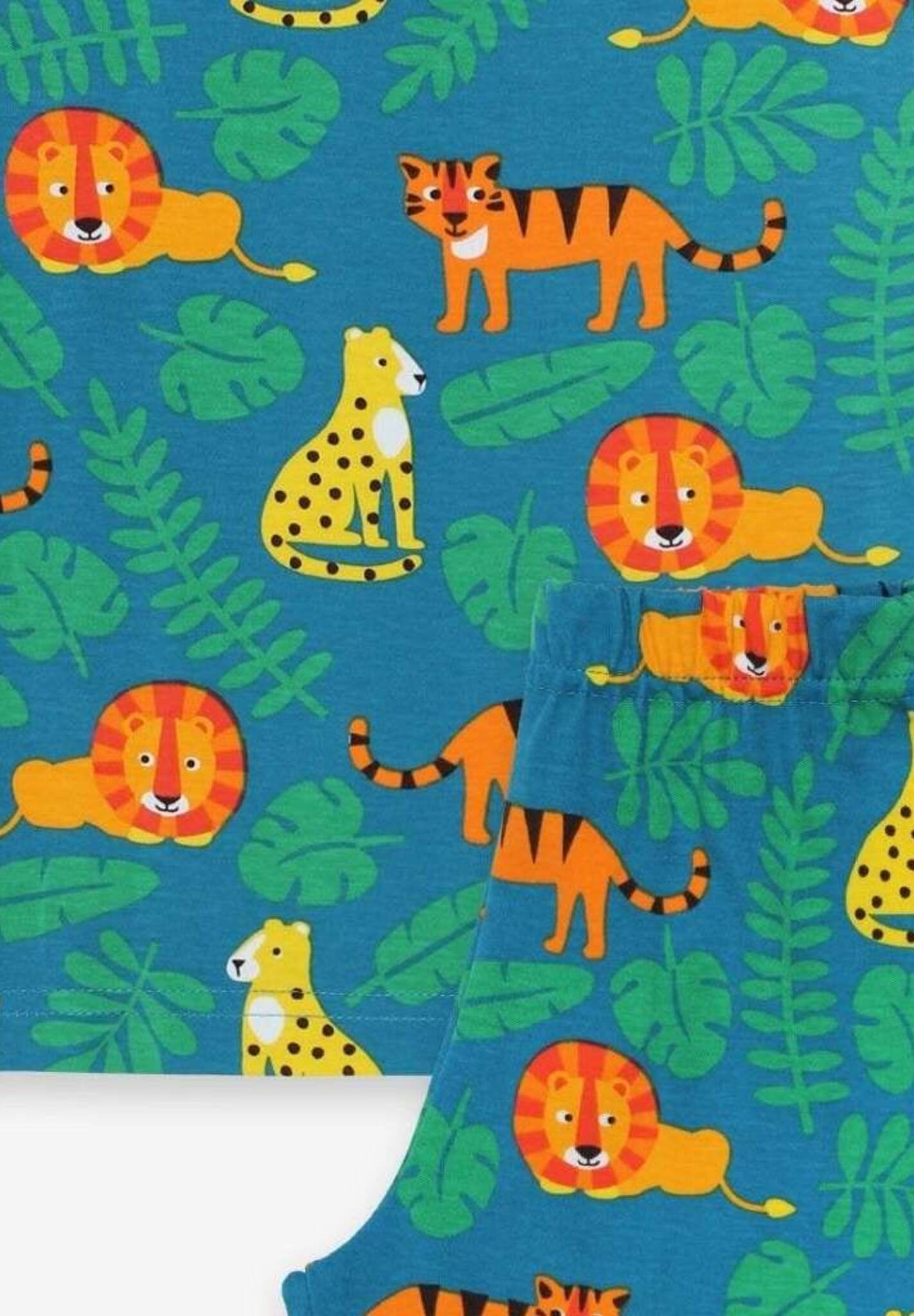 Luxury Organic Cotton Lion and Tiger Pajamas for Kids - Super Soft GOTS Certified Sleepwear by Toby Tiger at brixbailey.com