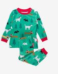 Premium Christmas-Themed Organic Cotton Kids Pajamas - Soft, Cozy, and Eco-Friendly Holiday Sleepwear by Toby Tiger by Toby Tiger at brixbailey.com