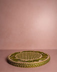 Atlántico Iraca Woven Placemats, Olive Green - Set of 4