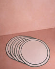Classic Green Round Placemats - Set of 4