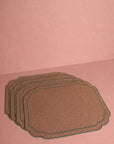 Hortensia Brown and Green Placemats - Set of 4