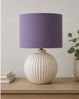 Plain Aubergine Lampshade – Handmade UK, Purple Ceiling or Table Lamp Shade | Made to Order