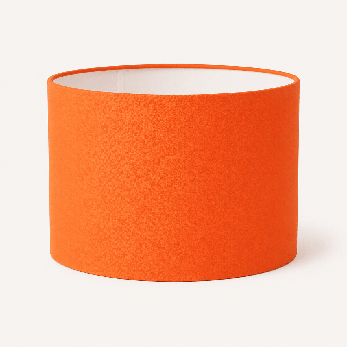 Plain Bright Orange Lampshade – Handmade UK, Ceiling or Table Lamp Shade | Made to Order