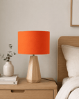 Plain Bright Orange Lampshade – Handmade UK, Ceiling or Table Lamp Shade | Made to Order