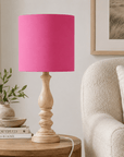 Plain Cerise Pink Lampshade – Handmade UK, Ceiling or Table Lamp Shade | Made to Order