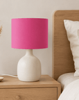 Plain Cerise Pink Lampshade – Handmade UK, Ceiling or Table Lamp Shade | Made to Order