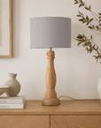 Plain Dove Grey Lampshade – Handmade UK, Ceiling or Table Lamp Shade | Made to Order