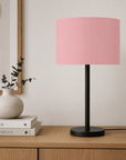 Plain Dusty Rose Lampshade – Handmade UK, Pink Ceiling or Table Lamp Shade | Made to Order