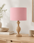 Plain Dusty Rose Lampshade – Handmade UK, Pink Ceiling or Table Lamp Shade | Made to Order