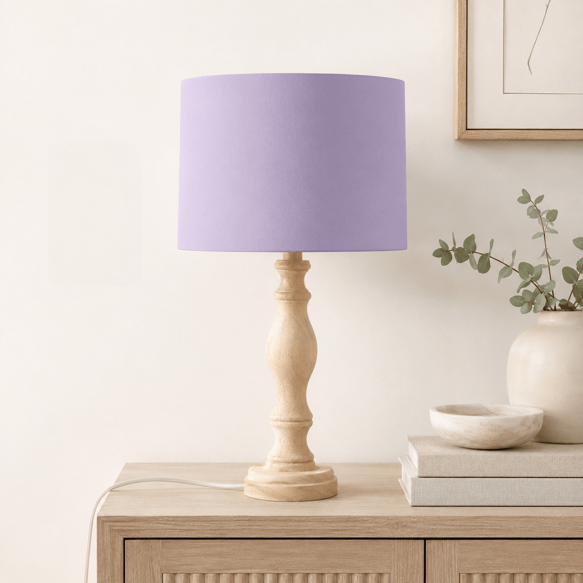 Plain Lavender Lampshade – Handmade UK, Lilac Ceiling or Table Lamp Shade | Made to Order