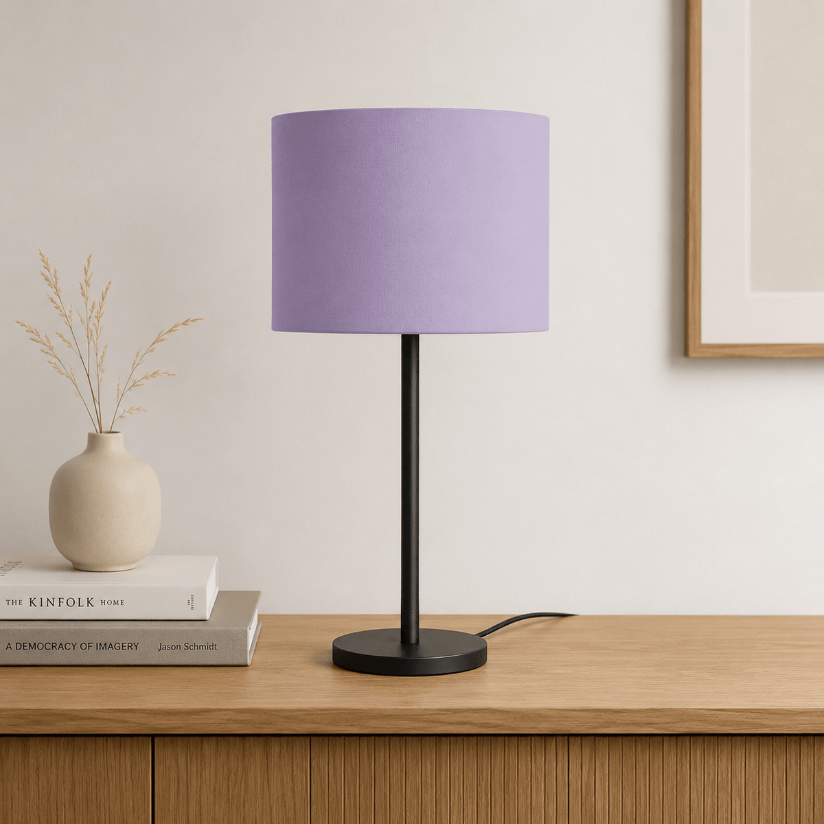 Plain Lavender Lampshade – Handmade UK, Lilac Ceiling or Table Lamp Shade | Made to Order