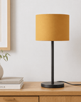 Plain Mustard Lampshade – Handmade UK, Yellow Ceiling or Table Lamp Shade | Made to Order