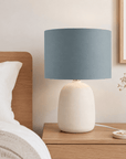 Plain Petrol Blue Lampshade – Handmade UK, Ceiling or Table Lamp Shade | Made to Order