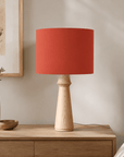 Plain Rust Red Lampshade – Handmade UK, Ceiling or Table Lamp Shade | Made to Order