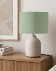 Plain Sage Green Lampshade – Handmade UK, Ceiling or Table Lamp Shade | Made to Order