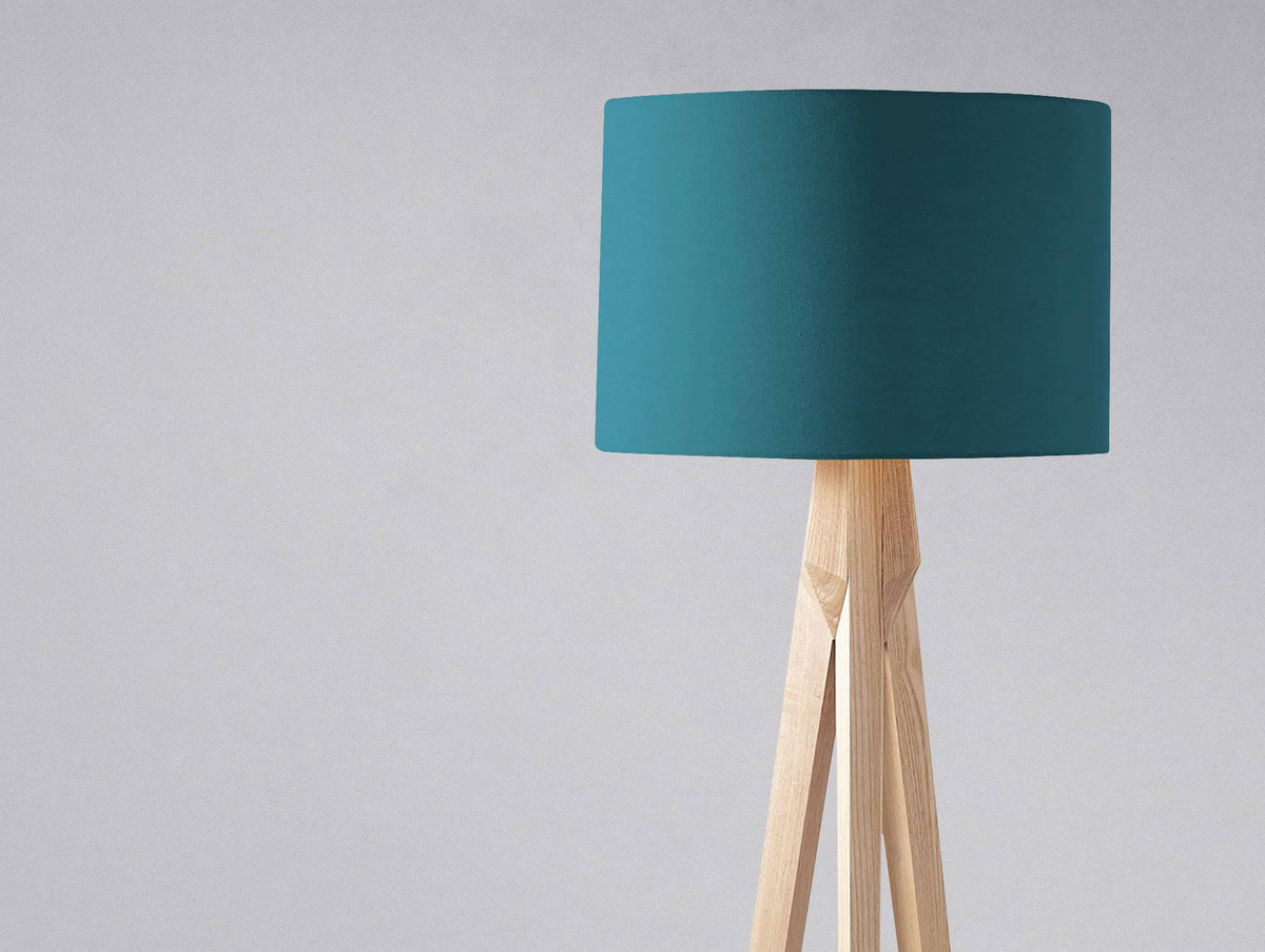 Plain Teal Lampshade – Handmade UK, Ceiling or Table Lamp Shade | Made to Order