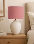 Plain Terracotta Pink Lampshade – Handmade UK, Ceiling or Table Lamp Shade | Made to Order