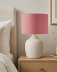 Plain Terracotta Pink Lampshade – Handmade UK, Ceiling or Table Lamp Shade | Made to Order