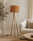 Plain Toffee Lampshade – Handmade UK, Brown Ceiling or Table Lamp Shade | Made to Order