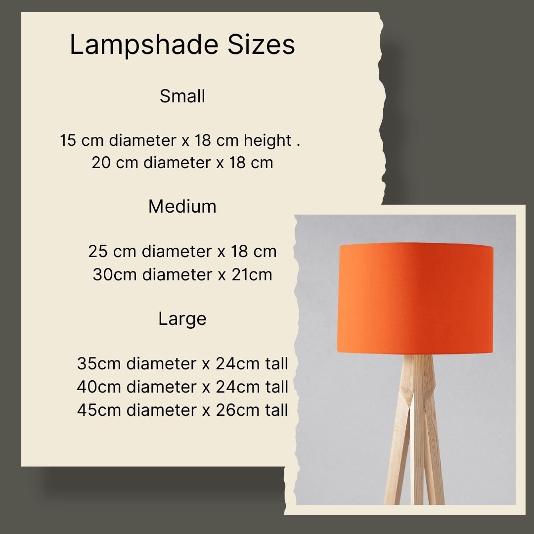 Plain Rust Red Lampshade – Handmade UK, Ceiling or Table Lamp Shade | Made to Order
