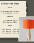 Plain Rust Red Lampshade – Handmade UK, Ceiling or Table Lamp Shade | Made to Order