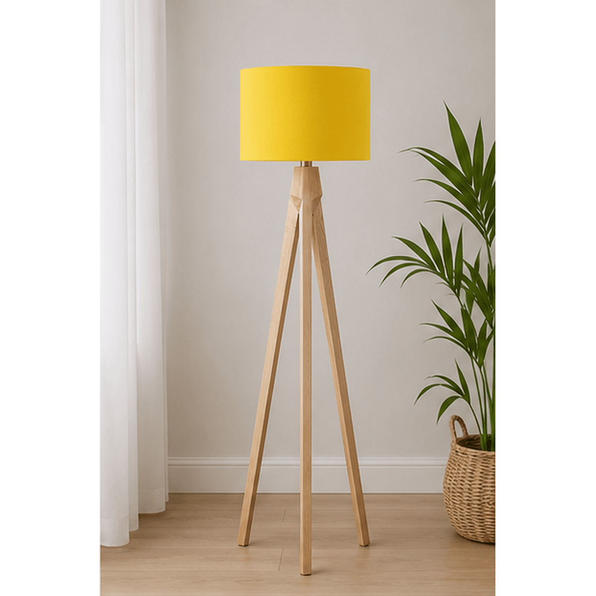 Plain Yellow Lampshade – Handmade UK, Ceiling or Table Lamp Shade | Made to Order