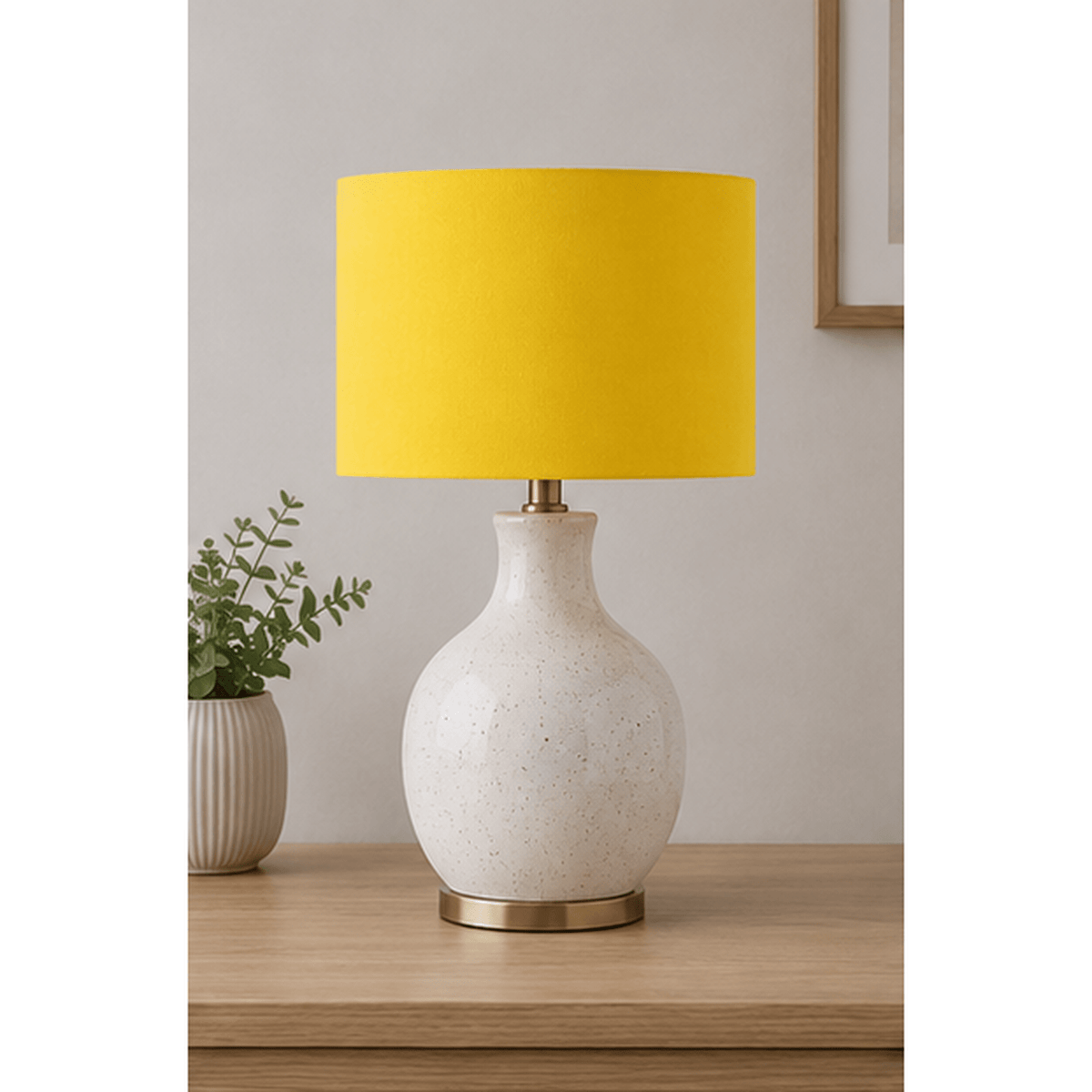 Plain Yellow Lampshade – Handmade UK, Ceiling or Table Lamp Shade | Made to Order